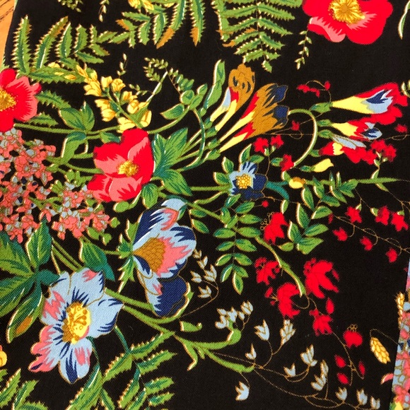 Soft Surroundings In Bloom Floral Slim Ankle Pants Sz M Pull On Stretch Casual - Picture 6 of 15